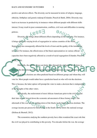 How does race affect economic outcomes in America
