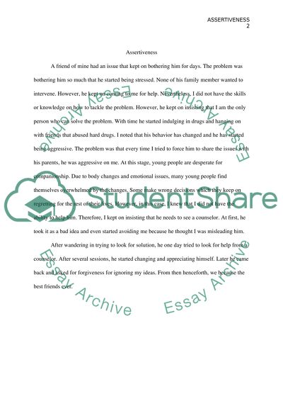 Are you more assertive