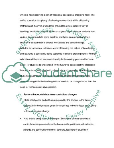 The Future of Education