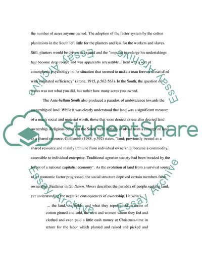 Where Land Was King - The Post Civil War South