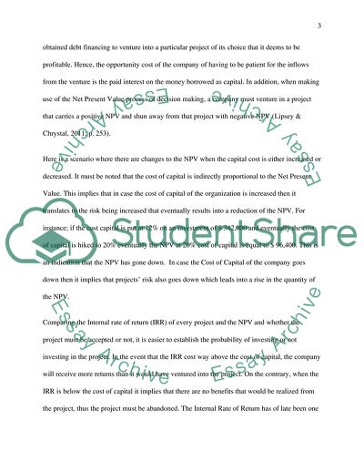 The Strengths and Weaknesses of the Net Present Value Approach