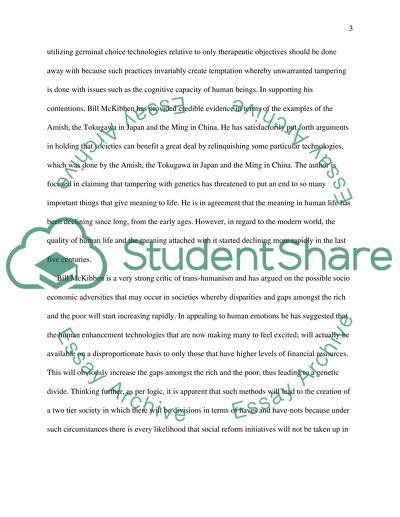 The Posthuman Condition by Bill McKibben