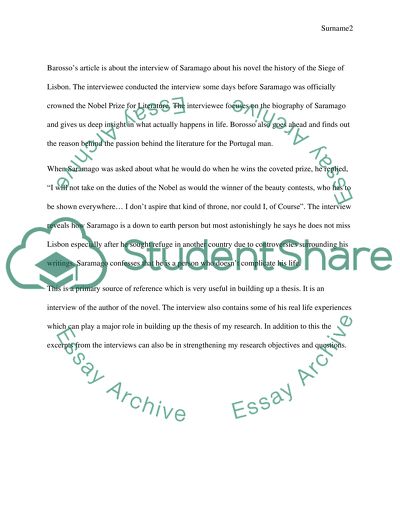 The History of the Siege of Lisbon by Jose Saramago