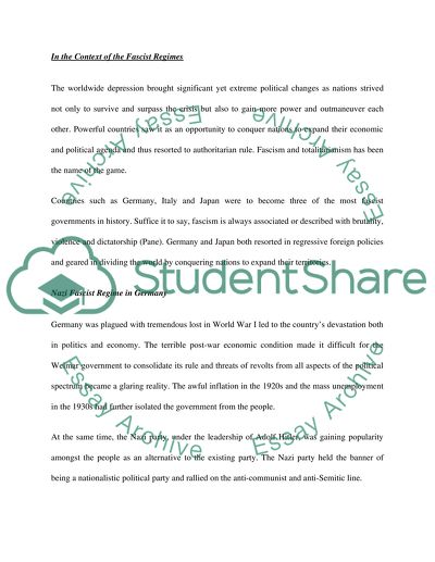 World System since 1500: Women in Italy, Germany, and Japan in the 1930s