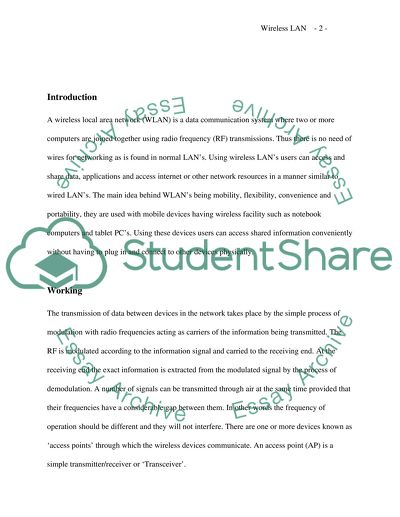 A Wireless Local Area Network