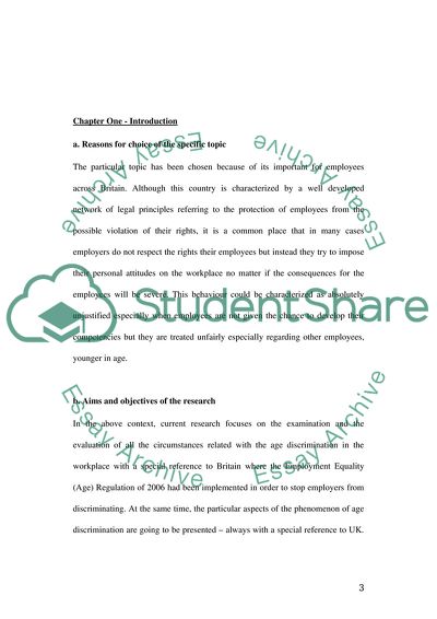 Discriminating On the Basis of Age