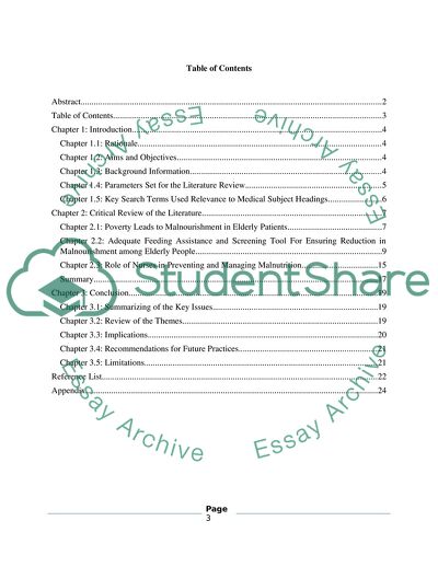 Role of Nurses in Preventing and Managing Malnourishment in Elderly Patients