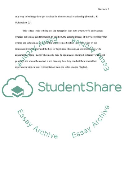 Gender Roles In Music Videos