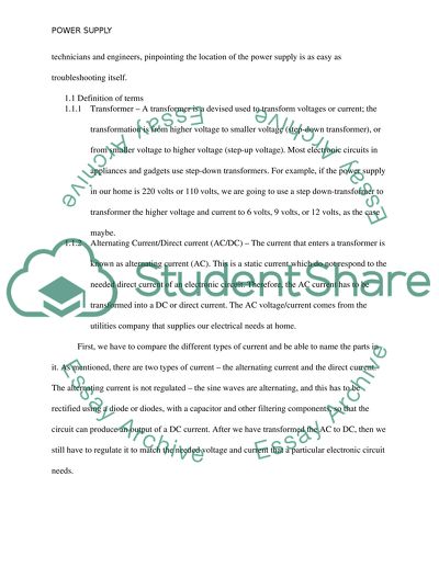The Purpose of a Regulated Power Supply and the System Inside It