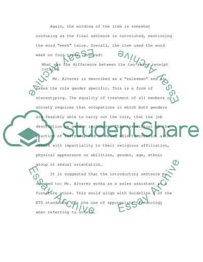 Evaluate a given assessment instrument for bias