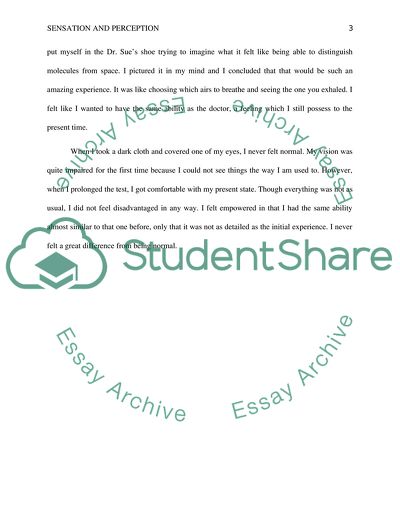 Sensation and Perception