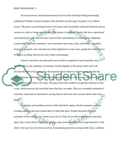 Post-traumatic Stress Disorder