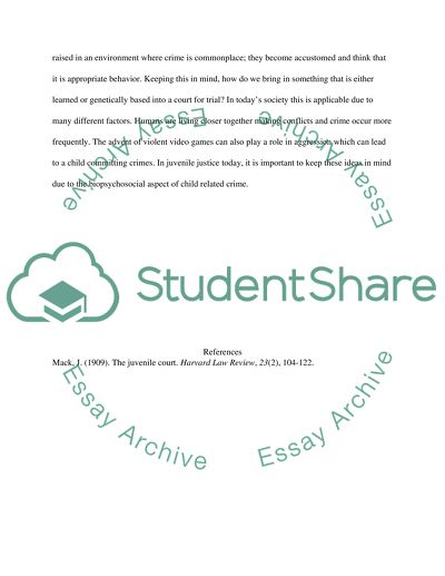 Child Committing Crimes