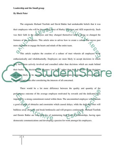 Research Small Group Communication