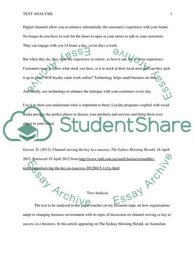 Channel-serving the Key to a Success