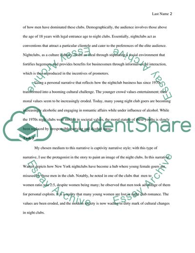 Hidden Masculinity Narrative