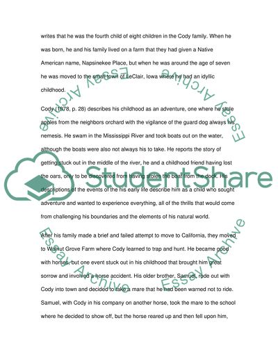 Buffalo Bill Cody and the Myth of the American West