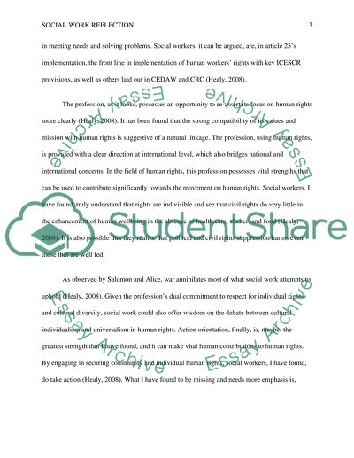 Social Work as a Human Rights Profession