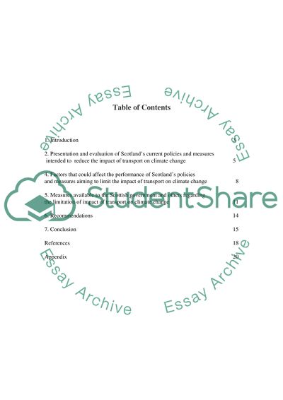 The Impact of Transport on Climate Change