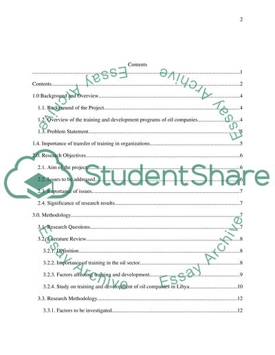 Training and Development Programs in National Oil Corporation & Arabian Gulf Oil Company