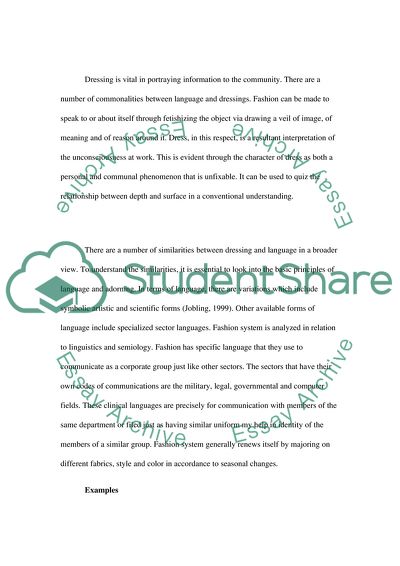 The Language of Cloth