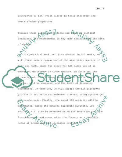 Measurement of Lactate Dehydrogenase Isoenzymes