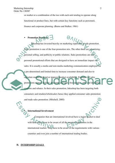 Jukushop Marketing Internship