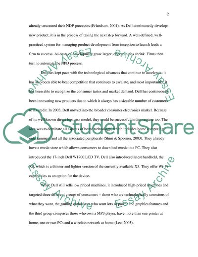 New Product Development in Dell