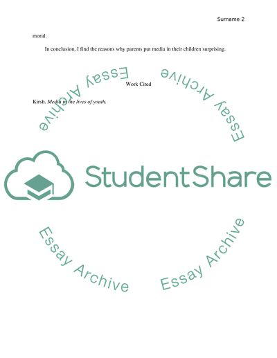 Media in the Lives of Youth