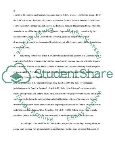 The Legislative Power of the US Congress