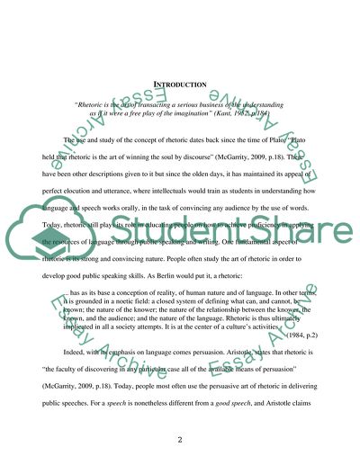 Political Speeches of President Barack Obama and Senator John Mccain
