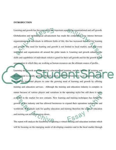 Education and Training Industry