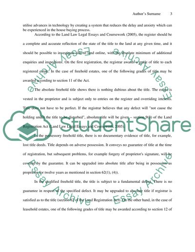 Land Law and Land Registration Act 2002