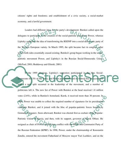 Political Science Russian Politics