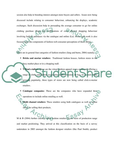 Literature revie of success factors of ecommerce in fashion