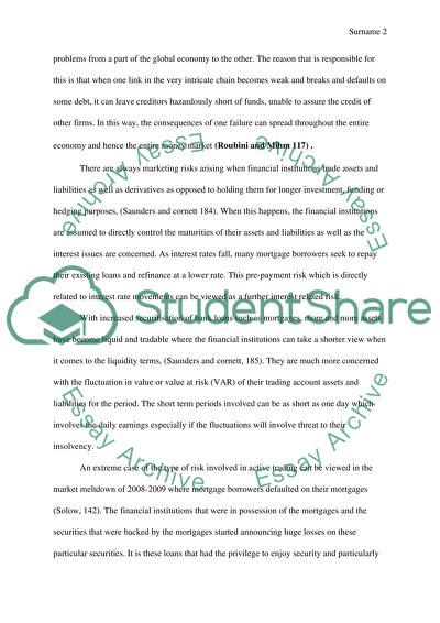 Role of commercial banks in causing the financial crisis