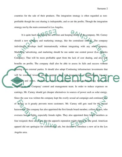 Contemporary Strategy Analysis of American Apparel Company