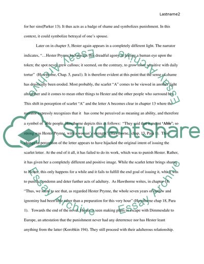 Symbolism in Nathaniel Hawthornes The Scarlet Letter