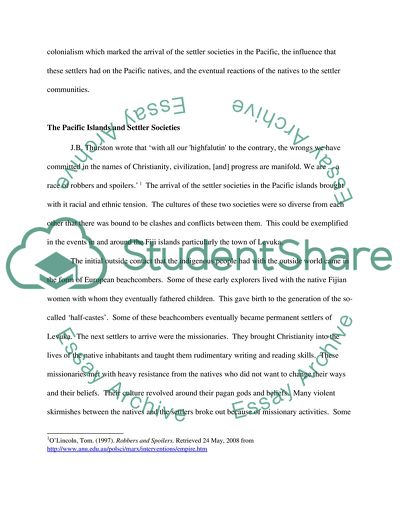 The Pacific Island History: The Events of 19th Century Colonialism