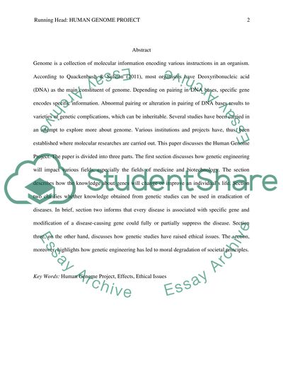 Ethical Beliefs on the Human Genome Project