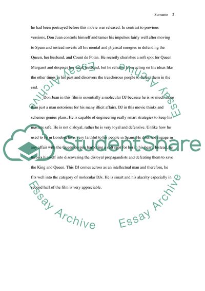 Analysis of Film Adventures of Don Juan