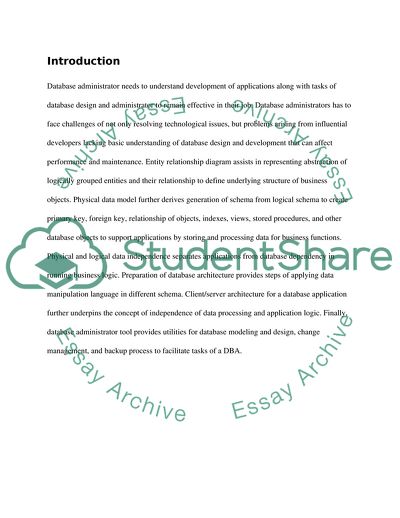 Data Base Administration