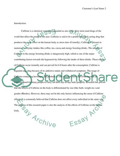 Effects of Caffeine on the Human Body