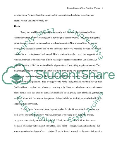 Depression and African American Women