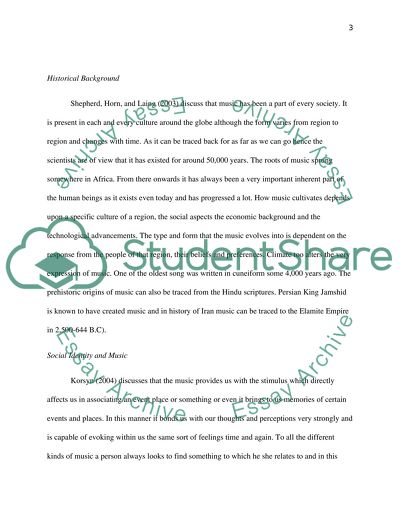 Thesis Statement For Analytical Essay Music And Social Identity Essay On Myself In English also Narrative Essay Sample Papers Music And Social Identity Essay Example Topics And Well Written Essay About Science And Technology