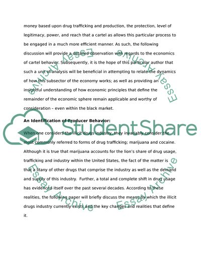 Economics of Mexican Cartel Behavior