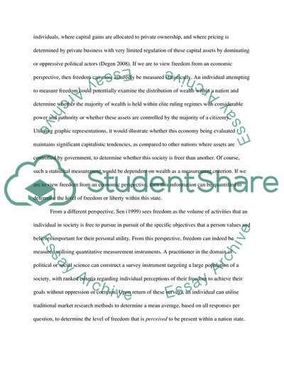 A Measure of Freedom