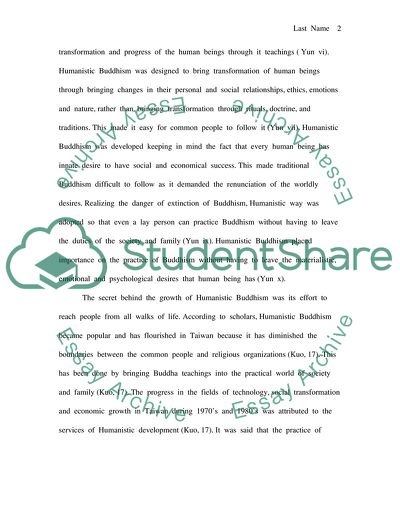 Humanistic Buddhism: A Way of Nirvana for Modern Man