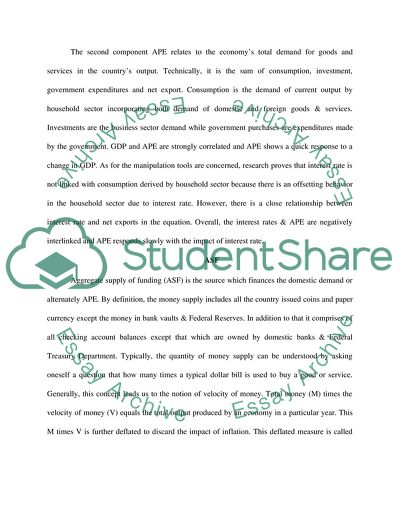 Gross Domestic Product, Aggregate Planned Expenditure, and Aggregate Supply of Funding
