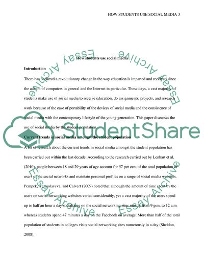 How Students Use Social Media